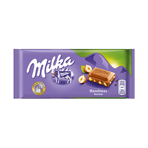 MILKA Chocolate Broken Hazelnut 100g