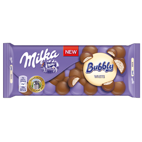 MILKA Chocolate Bubbly White 95g