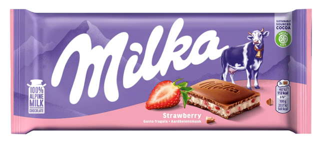 MILKA Chocolate Strawberry 100g