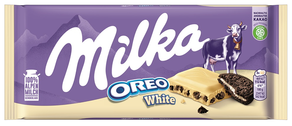 MILKA Chocolate Oreo White Choc 100g