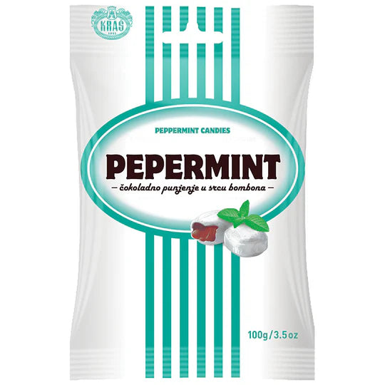 KRAS Candy Peppermint Whit Chocolate Filling 100g