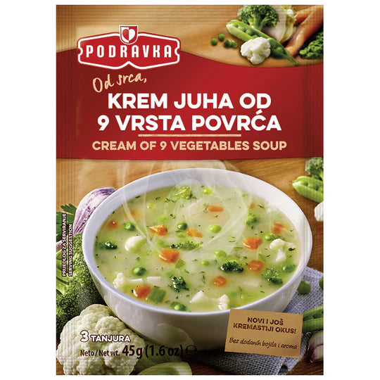 PODRAVKA Soup Cream of 9 Vegetable/9 Vrsti Povrca 45g