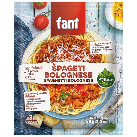 FANT Seasoning Bolonjeze/Spaghetti Bolognese 58g