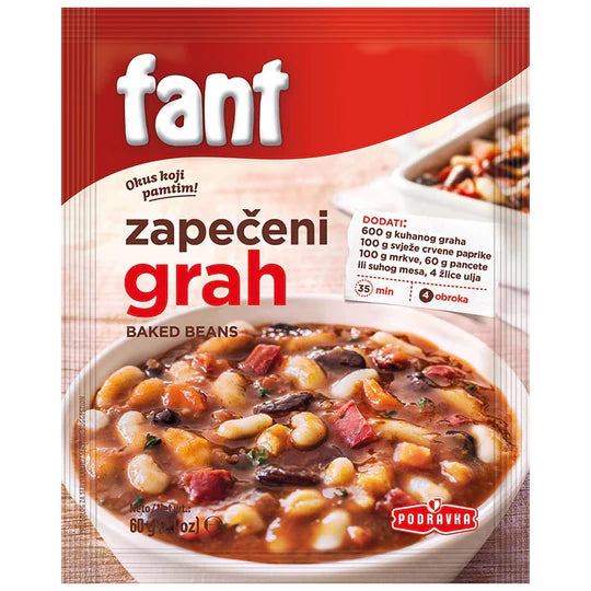 FANT Seasoning Zapeceni Pasulj/Baked Beans 60g