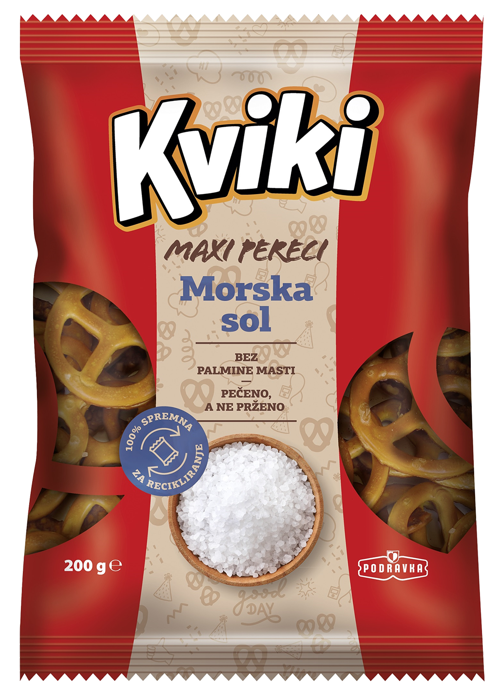 PODRAVKA Kviki Pretzel/Perec Salt