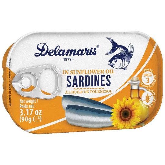 DELAMARIS Sardines in Sunflower Oil