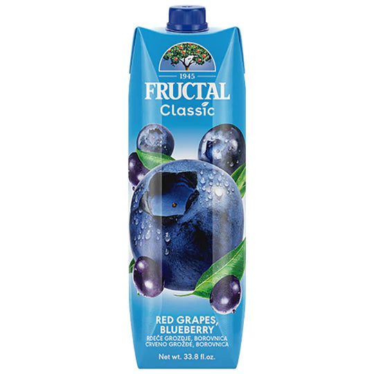 FRUCTAL Classic Blueberry-Red Grape 1L