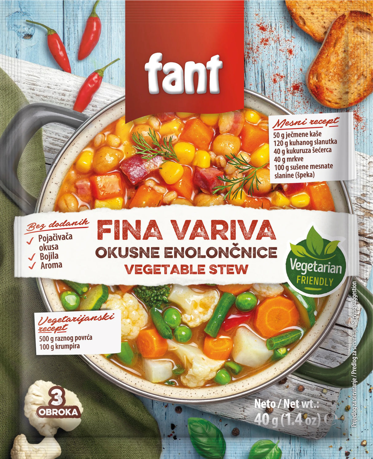 FANT Seasoning Vegetable Stew 40g